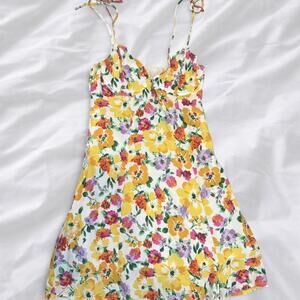 Priceless multicoloured floral mini dress